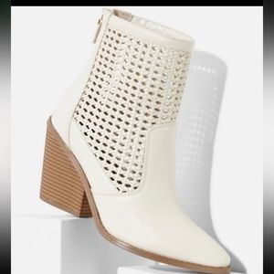 Laser Cut Ankle Booties